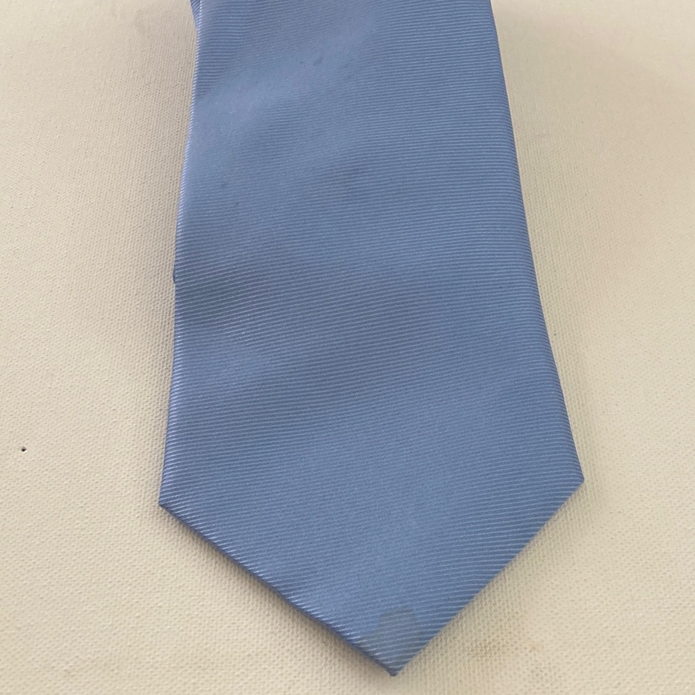 George Light Blue Men's silk tie handmade